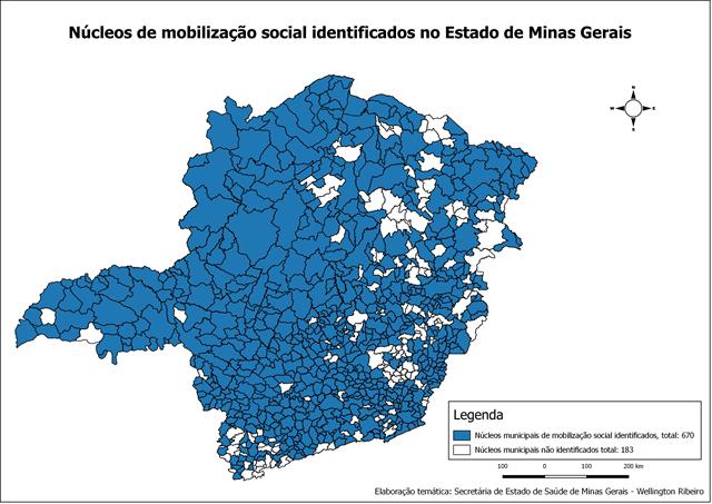 Núcleos Municipais de Mobilização Social no Estado de Minas Gerais junho 2016