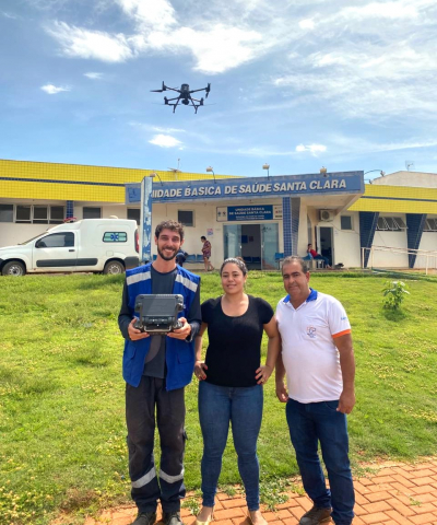 No município de Guraciama os drones serão utilizado par ajuda na eliminação de focos do Aedes em locais de difícil acesso